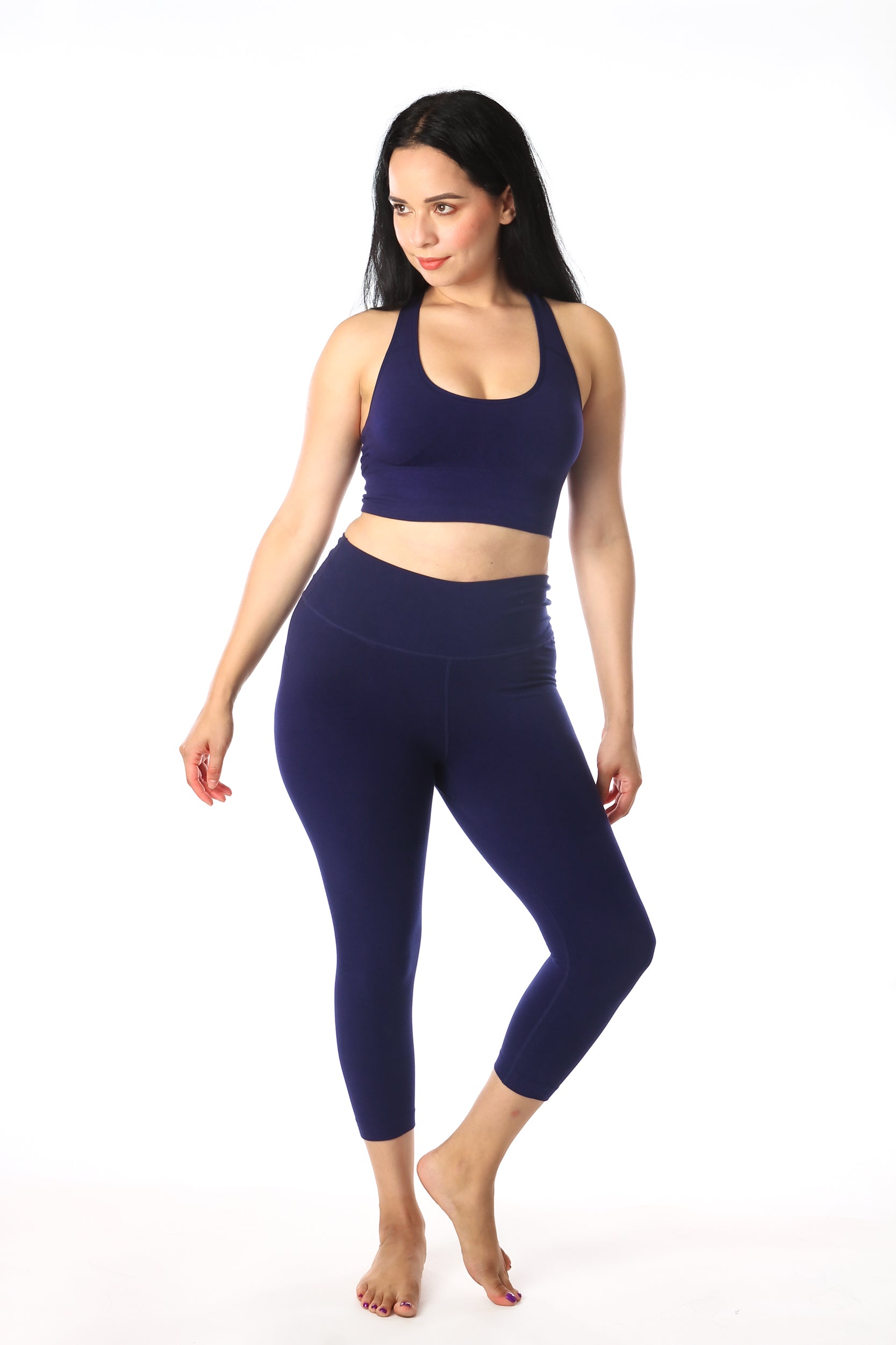 Aria Racer Bra Top - Blue