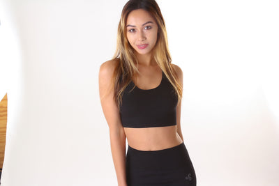 Eco Aria Racer Bra Top - Black