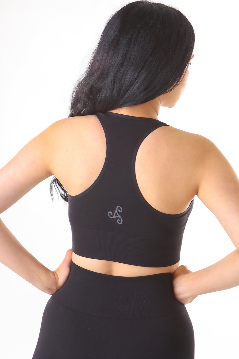 Eco Aria Racer Bra Top - Black