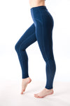 Gia Sports Leggings - Navy Blue