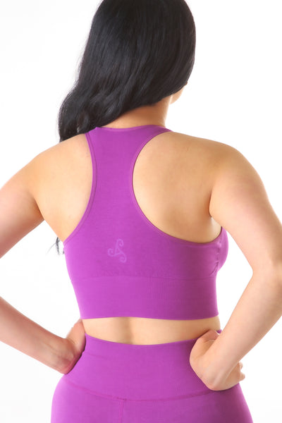 Eco Aria Racer Bra Top - Grape