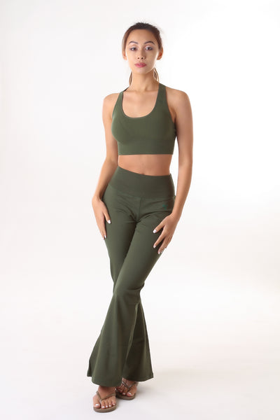 Eco Aria Racer Bra Top - Green